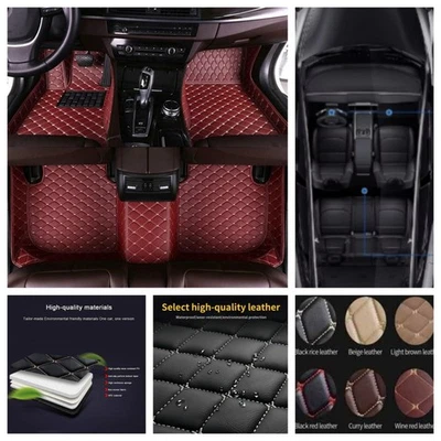 For Volvo C30 C40 C70 luxury waterproof leathers Car Floor Mats Carpets Liners - Image 1 of 4
