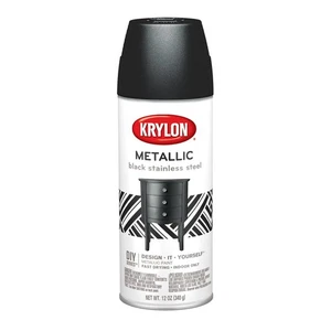 Krylon® 2207 Brilliant Metallic Aerosol Paint, Black Stainless Steel - Picture 1 of 6