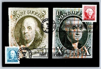 #3139a-40a Franklin & Washington Pacific '97 Combo FDC Maxi Card - Image 1 of 2