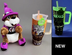 Bicchiere Halloween Bucees Put A Spell On Me 2025 40 oz bagliore al buio + peluche Bucees - Foto 1 di 8