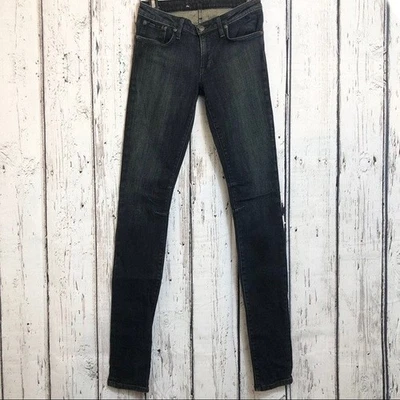 Jeans skinny Helmut Lang tamanho 26 joelho dardo casual vibração minimalista uso diário - Imagem 1 de 4