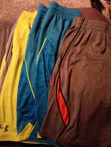 Lot Of 4 Tween Boys Athletic Basketball Shorts Size L AVIA UNDER AMOUR TG - Picture 1 of 10