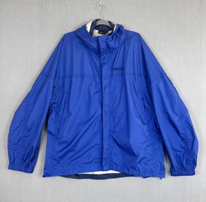 Marmot Rain Jacket Mens 2XL Windbreaker Full Zip Vented Gorpcore PreCip Eco EUC - Picture 1 of 17