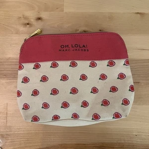 Marc Jacobs - OH, LOLA- Beige Fabric Multicolored POUCH with zipper - Picture 1 of 2