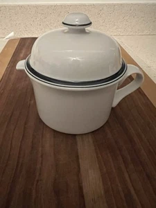 Dansk Blue White Christianshavn Covered Creamer VGUC Large - Picture 1 of 7