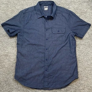 Bridge & Burn Shirt Blue Men’s Medium Standard Fit Short Sleeve Polka Dot - Picture 1 of 6
