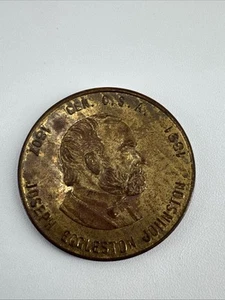 CONFEDERATE GENERAL CSA JOSEPH EGGLESTON JOHNSTON Coin Token 1807 - 1891 - Picture 1 of 3