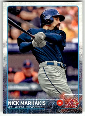2015 Topps #557 Nick Markakis Atlanta Braves Baseball - Image 1 of 2