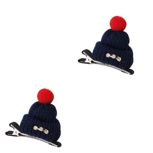 1/2/3 Cap Shaped Hat Hair Clips Hair Accessories Head Wear Knitted Hairpins - Picture 1 of 24