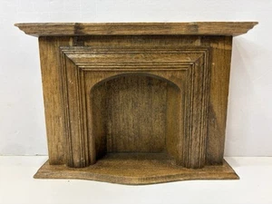 HOUSEWORKS fireplace Mantle Wood Dollhouse Miniature Furniture 1978 1:12 - Picture 1 of 22