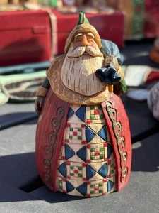 VTG Jim Shore Heartwood Creek Carved Wooden Santa Claus With Sack 2002 Christmas - Picture 1 of 4