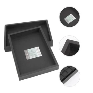 2Pcs Flowerpot Trays Rectangular Water Plate Flowerpot Holders Bonsai Bases - Picture 1 of 12