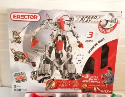 Erector Set 9901 Speed Play 3 Models with Interactive Robot 2005 - Image 1 of 4