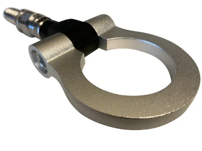 SILVER TOW HOOK TOWING EYE LOOP for SEAT IBIZA 2002 - 2008 - Изображение 1 из 3