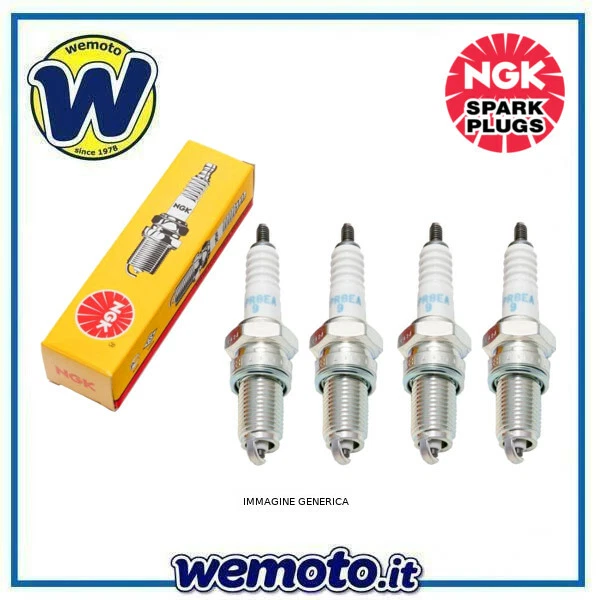 Candela NGK DR8ES 5423 Set 4 pezzi per Moto Vari Modelli - Immagine 1 di 1