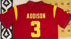 Jordan Addison Signed Autograph USC Trojans NCAA Jersey RARE Vikings NFL USA - Picture 1 of 4