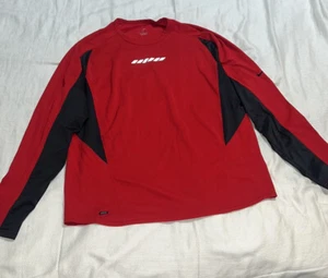 Nike Hyperwarm Dri-Fit Max Fitted Crew Red Large - Picture 1 of 5