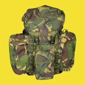 Genuine British Army Bergen DPM Camo Rucksack Short Back 100L Tabbing Issue - Picture 1 of 5