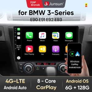 Radio estéreo para coche Apple Carplay 6+128G Android 13 GPS para BMW serie 3 E90 2005  - Imagen 1 de 20