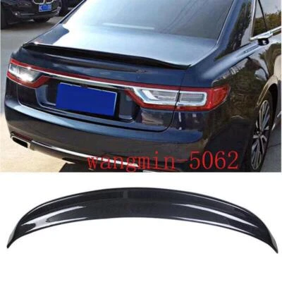 For Lincoln Continental 2017-2021 ABS  Carbon Rear Tail Trunk Spoiler Wing Trim  - Image 1 of 4