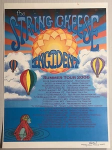 PÓSTER STRING CHEESE INCIDENTE GIRA DE VERANO 2006 Rachel Smokey Bowl estampado familiar - Imagen 1 de 1