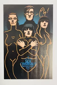 Sex Criminals #3, 3rd Print Variant Signed & Original Sketch by Chip Zdarsky, NM - Picture 1 of 2