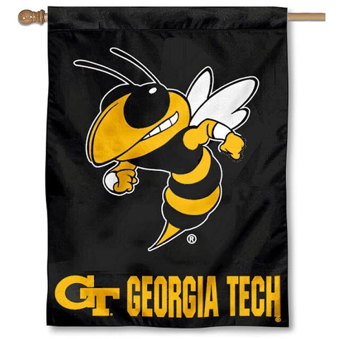 Georgia Tech Yellow Jackets GT University College House Flag Cover