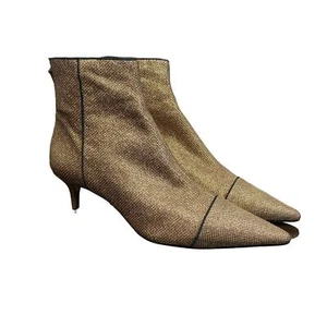 Alexandre Birman Kittie Glitter Kitten Heel Ankle Booties Women's 39 - Picture 1 of 9