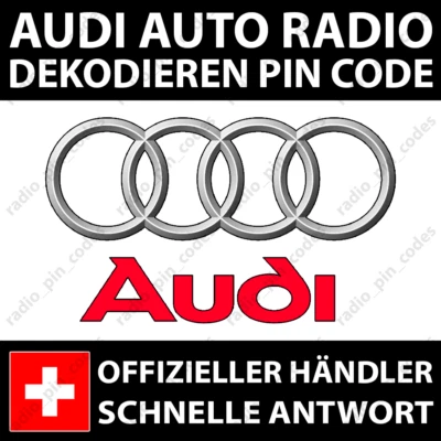 AUDI RADIO DEKODIEREN PIN CODE CHORUS CONCERT NAVIGATION PLUS RNS-E SYMPHONY - Bild 1 von 4