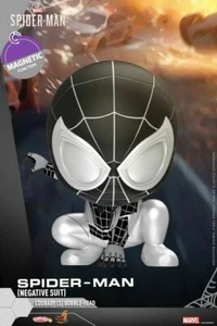 Hot Toys COSBABY COSB619 Spider-Man Mini Figure Negative Space Suit Bobble Head - Picture 1 of 6