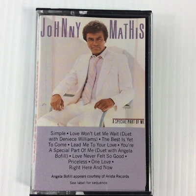 Johnny Mathis A Special Part Of Me Music Cassette Tape  - Image 1 of 4
