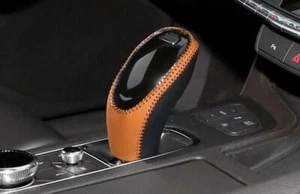 For Cadillac CT6 2020 Brown Leather Gear Shift Knob Shifter Lever Trim 1PCS new - Picture 1 of 6