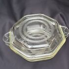 Early Agee Pyrex Octagonal Casserole Dish & Lid Vintage 1940's COC-112 Ovenware