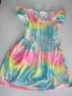 NEW GIRLS CASUAL TIE DYED COTTON KNIT SUMMER DRESS SIZES 12 MOS-6T