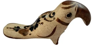 Tonala Mexican Pottery Toucan Folk Art Hand Painted Signed "Mex. C.N.” Vintage - Picture 1 of 8