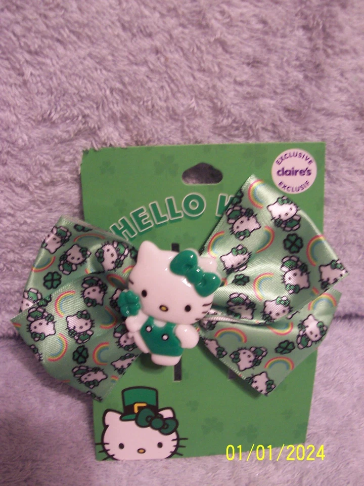 St. Patrick's Day Hello Kiity Barrette New - Image 1 of 1