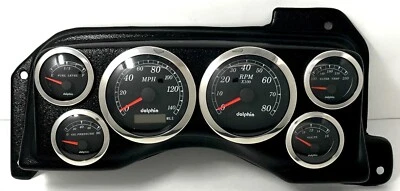 1987 1988 1989 1990 1991 1991 1993 Ford Mustang calibre 6 GPS tablero penel conjunto negro Foto 1 de 4