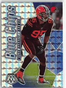 2020 Panini Mosaic Myles Garrett Blue Chips Inserto Prizm Parallel Bowns #BCB - Foto 1 di 2