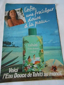 REKLAME 1981 Tahiti Monoi eine sanfte Frische auf der Haut - Bild 1 von 1
