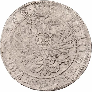 1637 – 1649 28 Stüber Anton Gunther von Oldenburg Germany Coin (MO3681-) - Picture 1 of 2