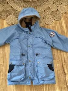 Finkid Winterjacke Jungen Größe 140 146 152 Fell Kapuze Wie Neu Teddyfell Jacke - Bild 1 von 22