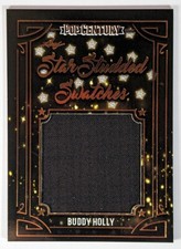 Buddy Holly 2022 Leaf Pop Century Authentic Wardrobe Relic Card, Material Swatch