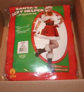 NEU RUBIES Santa sexy Helfer Damenkostüm M Medium Kleid Größe 10-14 neu mit Etikett BQ41 - Bild 1 von 1