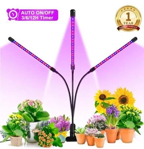 30W 3Strips LED Grow Lights pflanzenlampe Zimmerpflanzen Indoor Seedling Flower - Bild 1 von 12