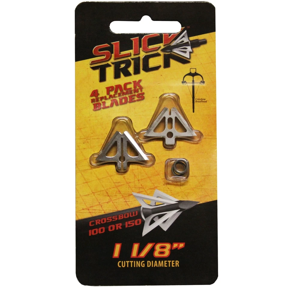 Slick Trick Broadhead XBow Trick Replacement Blades 100/125/150 Grain 4pk 05541 - Image 1 of 1