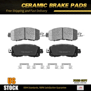 Kit de pastillas de freno delanteras de cerámica para Nissan Altima 2014-2017 hoja con herrajes - Imagen 1 de 6