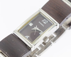 Fossil Wooden Band Wristwatches for 