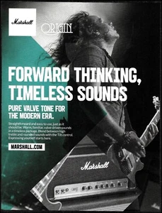 Marshall Origin 20 Series Verstärker Werbung 2020 Stack Combo Amp Ad - Bild 1 von 3