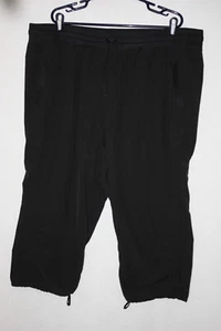 Pantalones deportivos Reebok RBX talla 3X con cierre de cordón negros corbata ligera al tobillo - Imagen 1 de 5