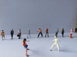1/64 Painted/Unprinted Male/Female Model Action Figure Doll For Miniature Scenes - Picture 1 of 21